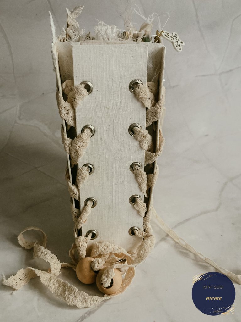 faux corset binding